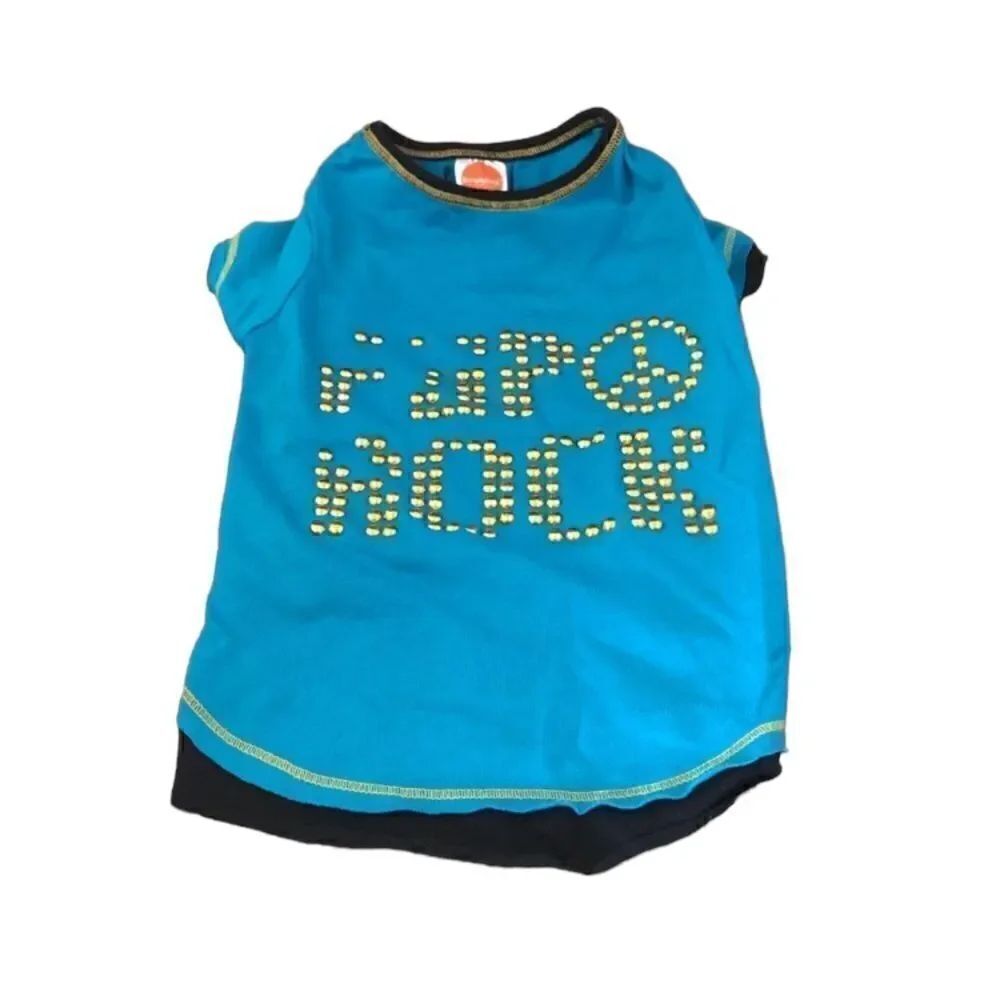 Simply Dog Pup Rock Shirt Size S